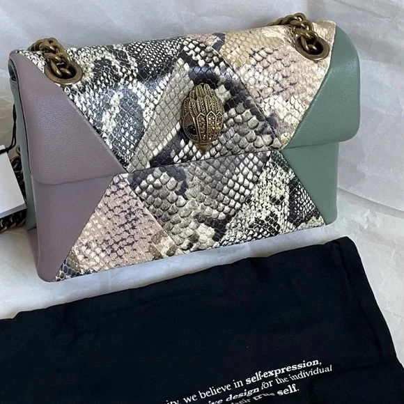 Kurt Geiger Mini Kensington X Multicolor Snake Print Shoulder Bag - Picture 11 of 11